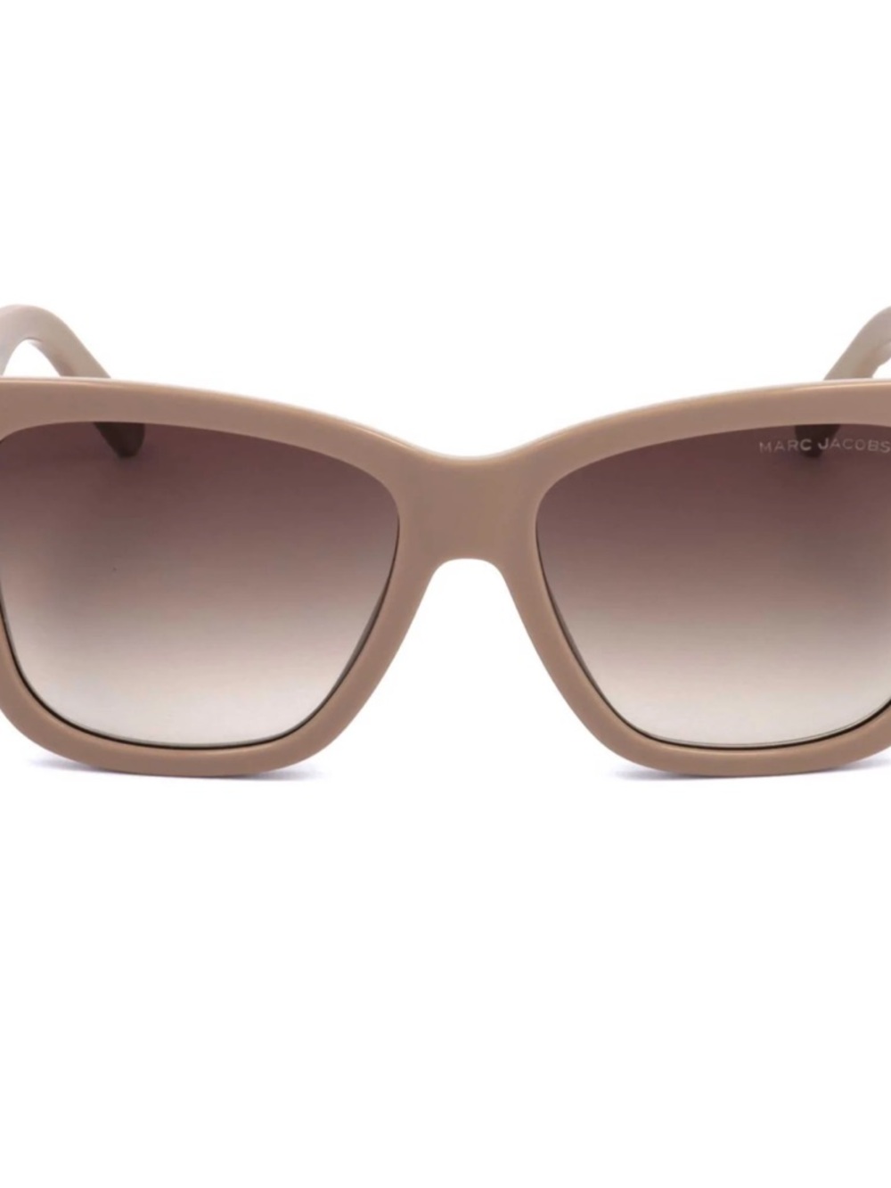 Fabulous Marc Jacobs Taupe Nude Brown Square-Edge Sunglasses - Picture 12 of 13